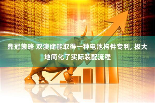 鼎冠策略 双澳储能取得一种电池构件专利, 极大地简化了实际装配流程